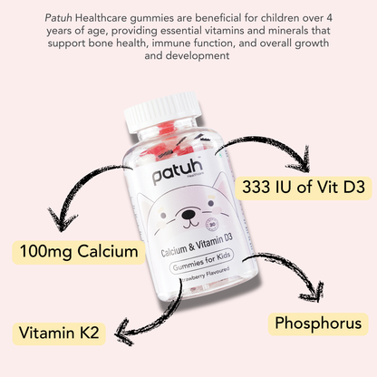 Calcium and Vitamin D3 Gummies for Kids