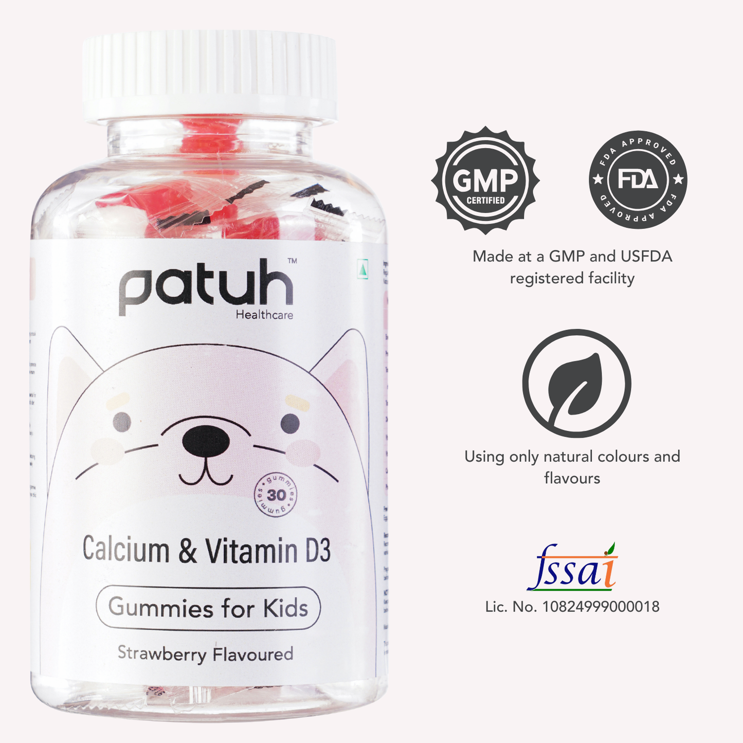 Calcium and Vitamin D3 Gummies for Kids